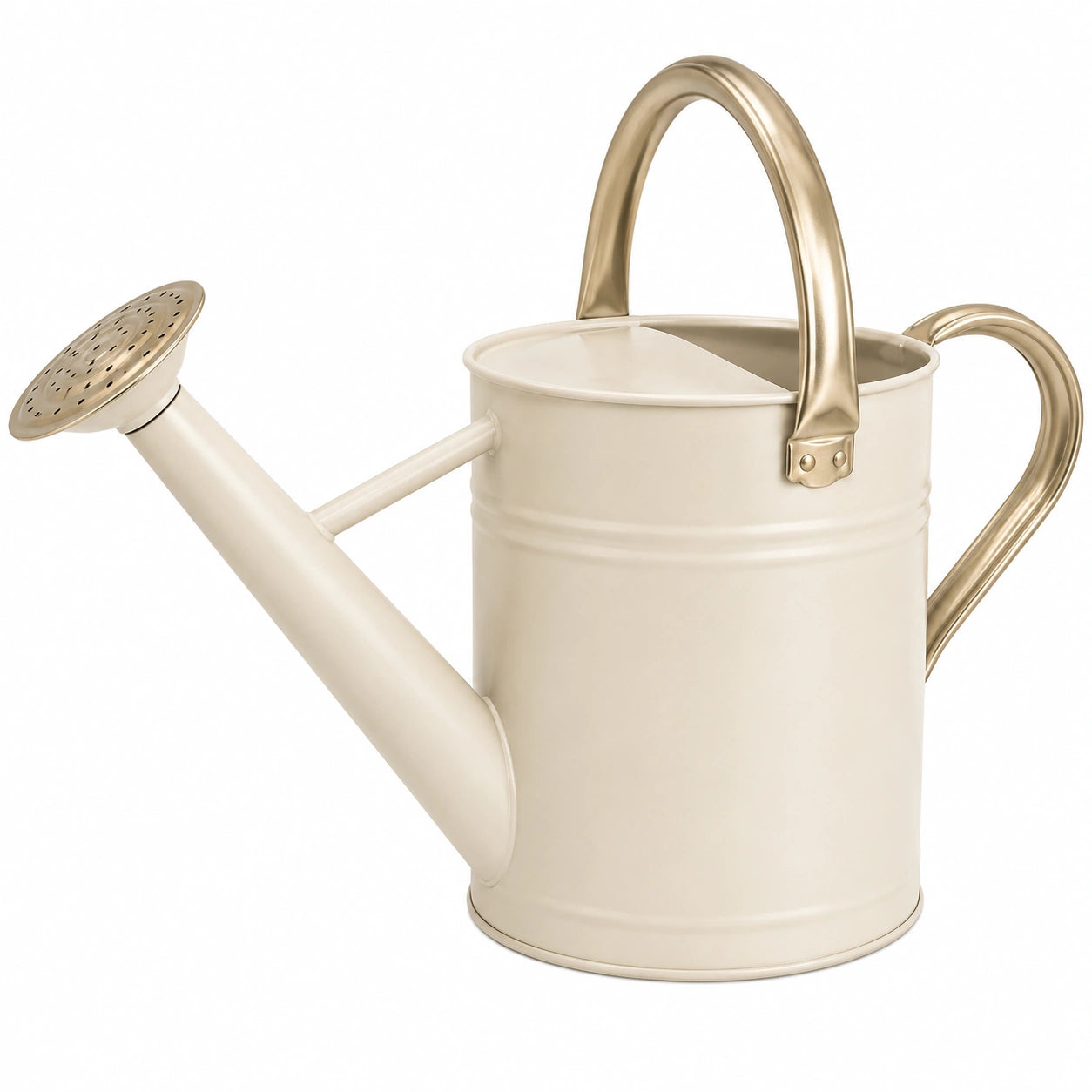 Arrosoir Beige 5L avec Anse Dorée