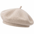 Béret en Laine Beige Style Classique pour Adultes