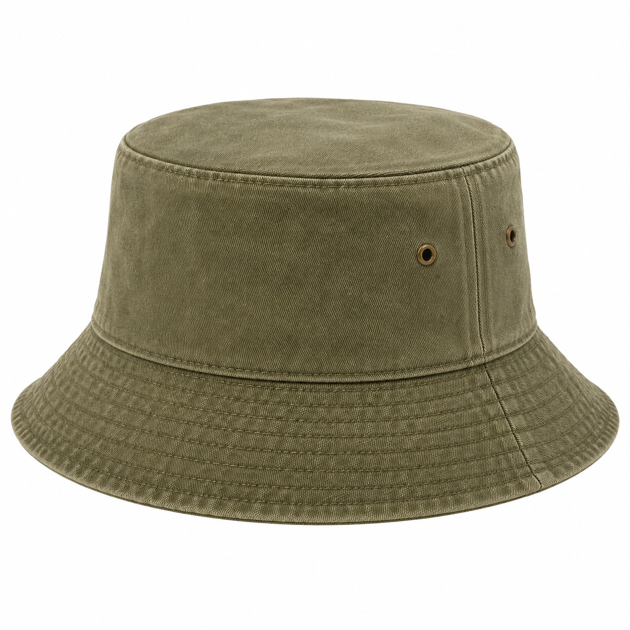 Chapeau Bob Kaki avec Œillets de Ventilation