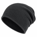 Bonnet Tricoté Noir pour Adultes - Design Élégant et Confortable