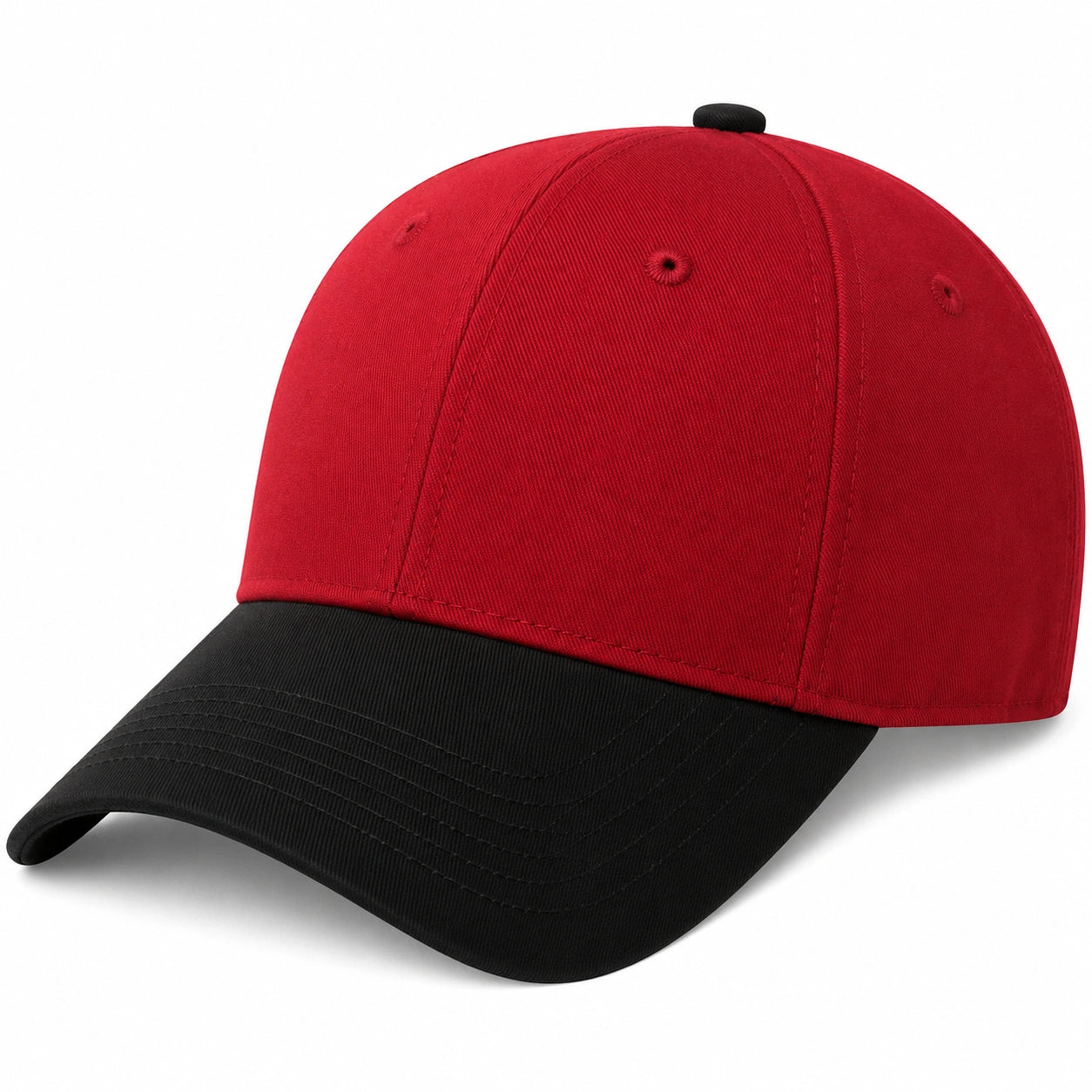 Casquette Bicolore Rouge et Noir Réglable