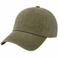 Casquette de baseball unisexe réglable vert kaki