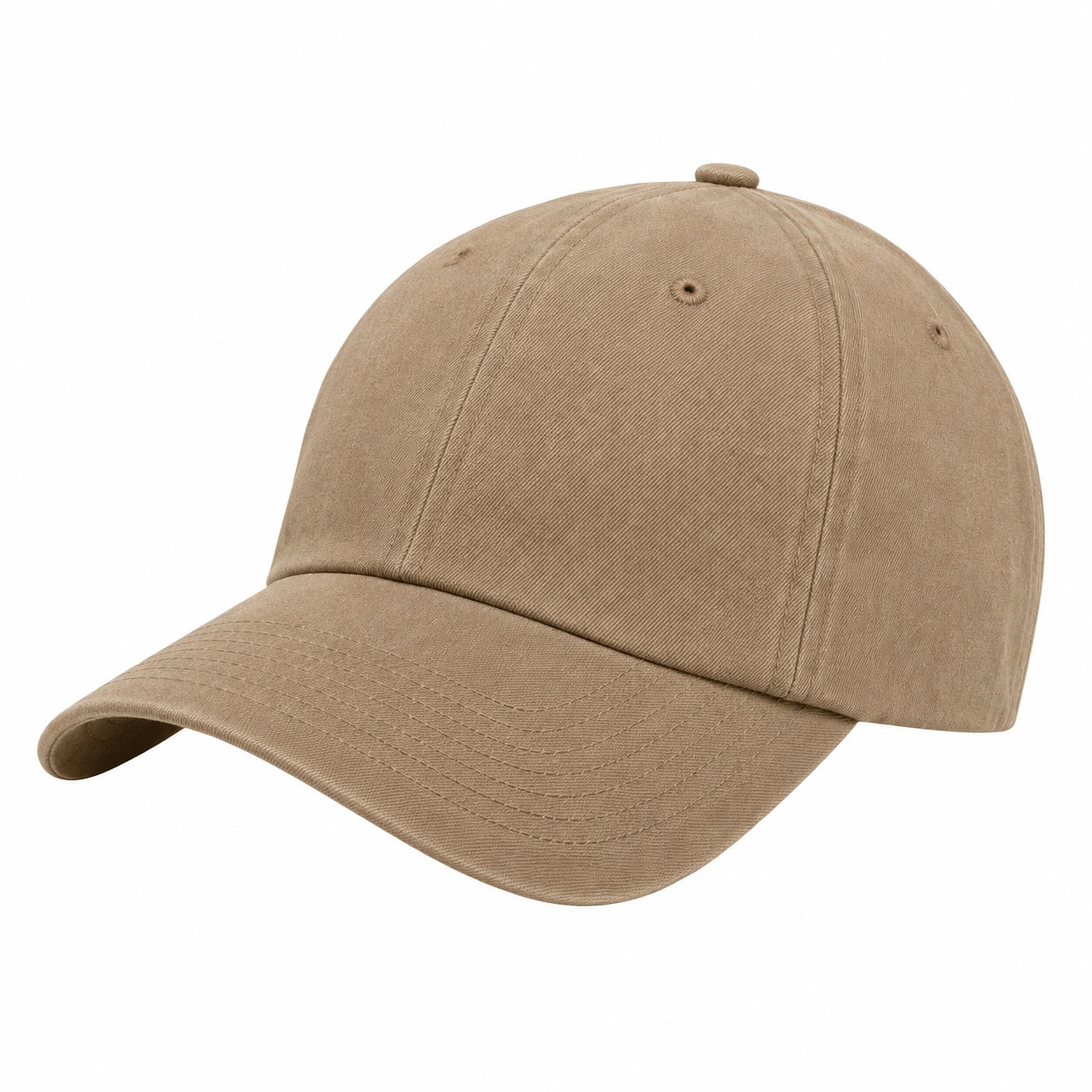 Casquette beige unisexe avec bande réglable