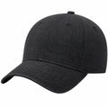 Casquette de baseball unisexe noire avec fermeture réglable