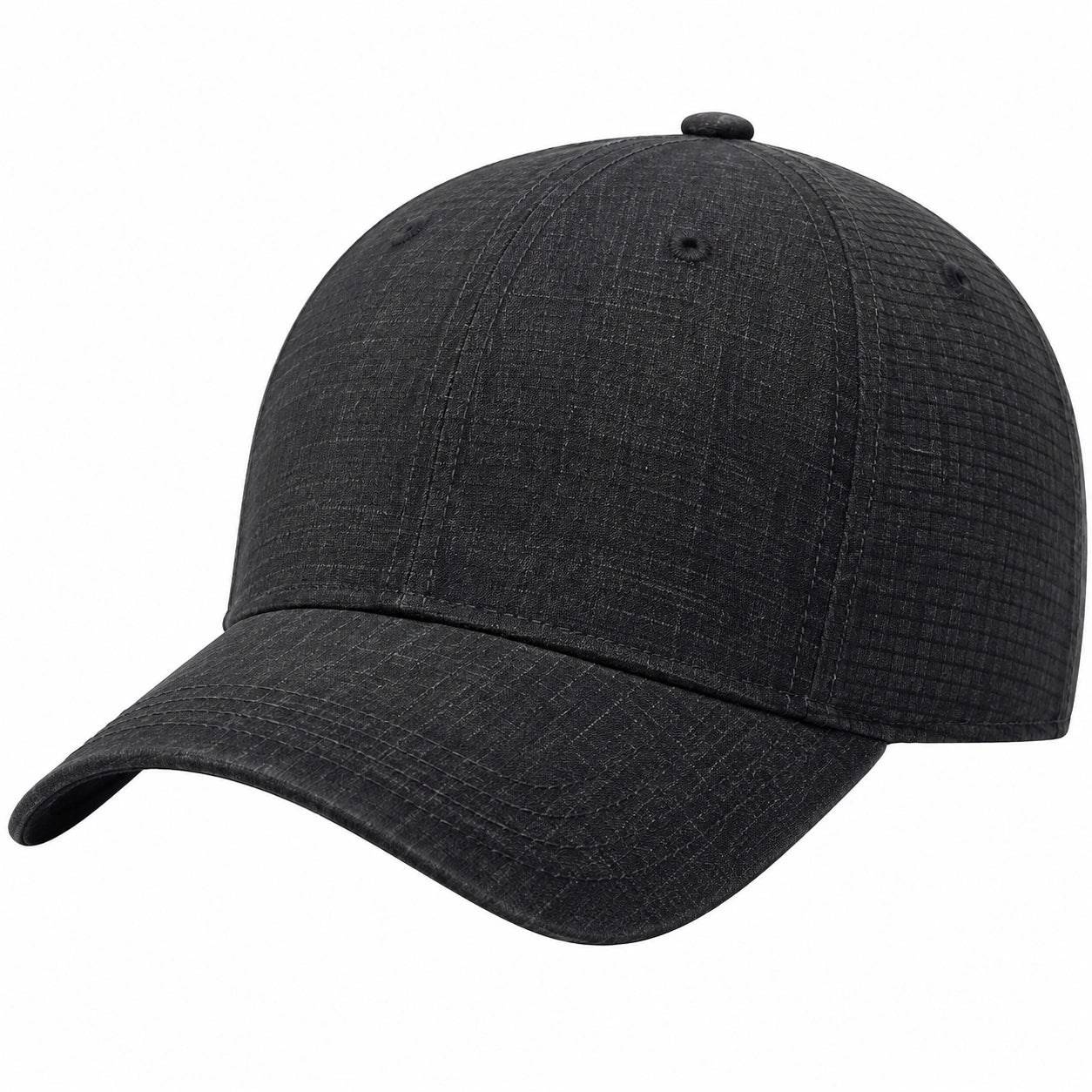 Casquette de baseball unisexe noire avec fermeture réglable