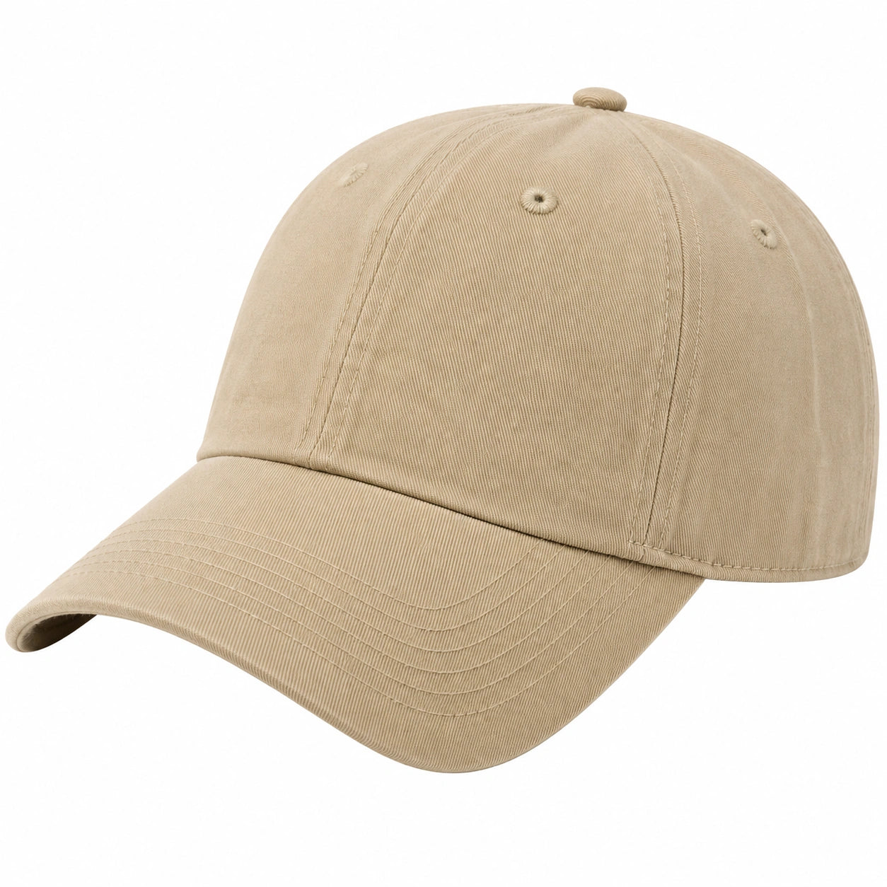 Casquette de Baseball Réglable Beige Unisexe