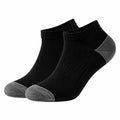 Chaussettes basses noires/grises à talons renforcés, taille unique