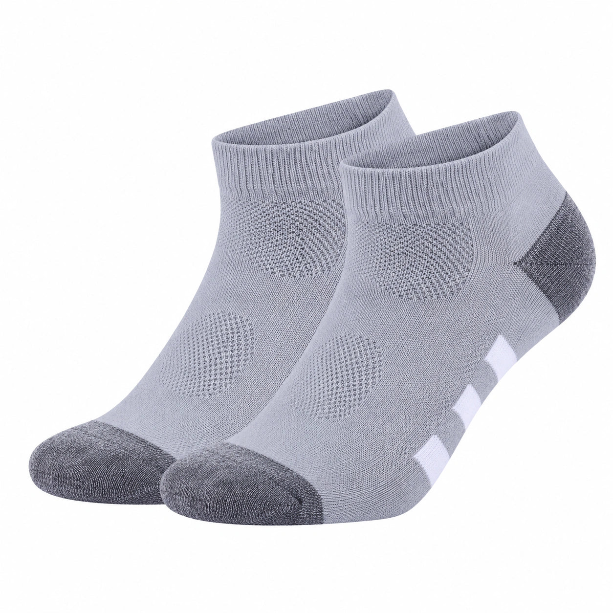 Chaussettes courtes respirantes pour usage quotidien gris clair et foncé