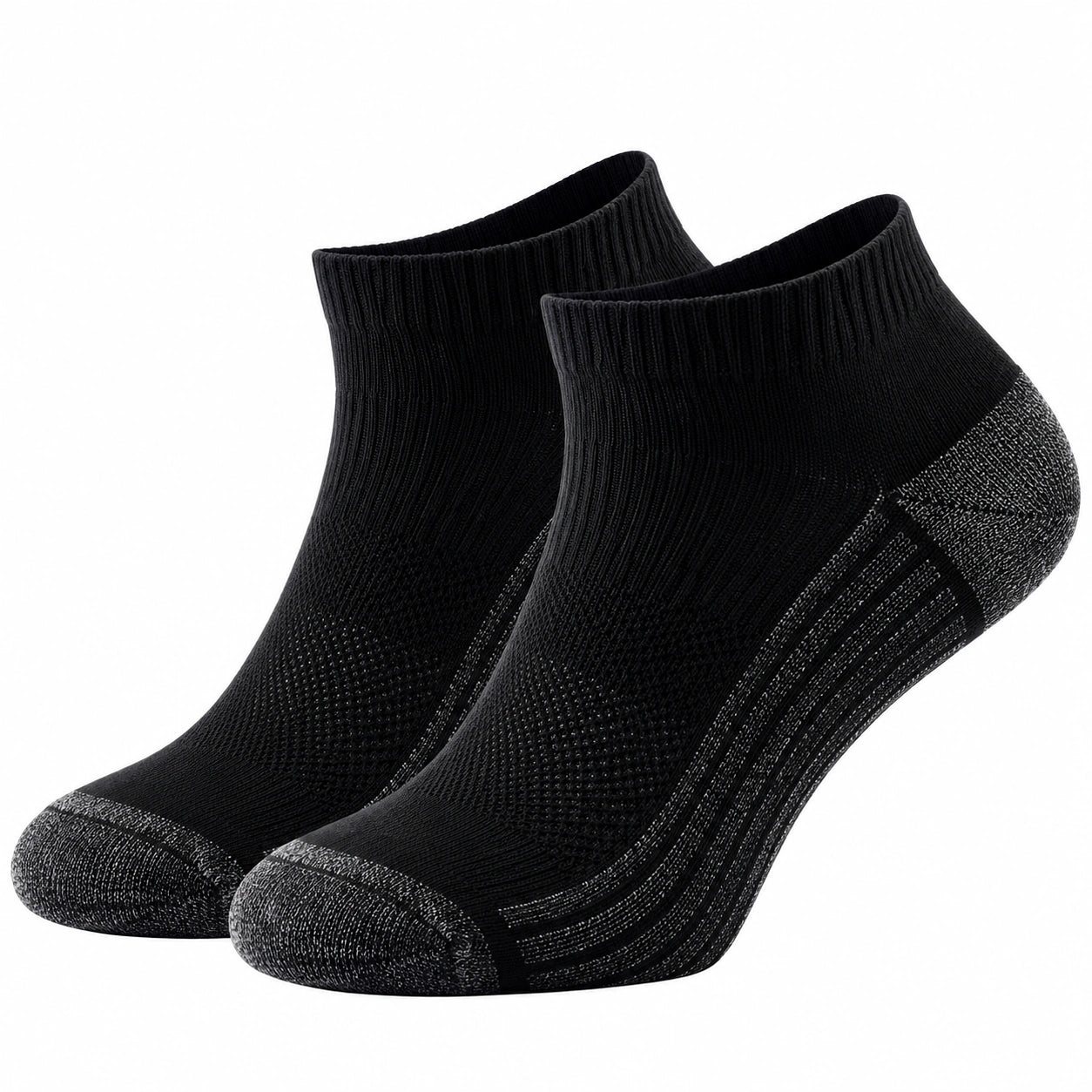 Chaussettes Noires à la Cheville Respirantes unisexes